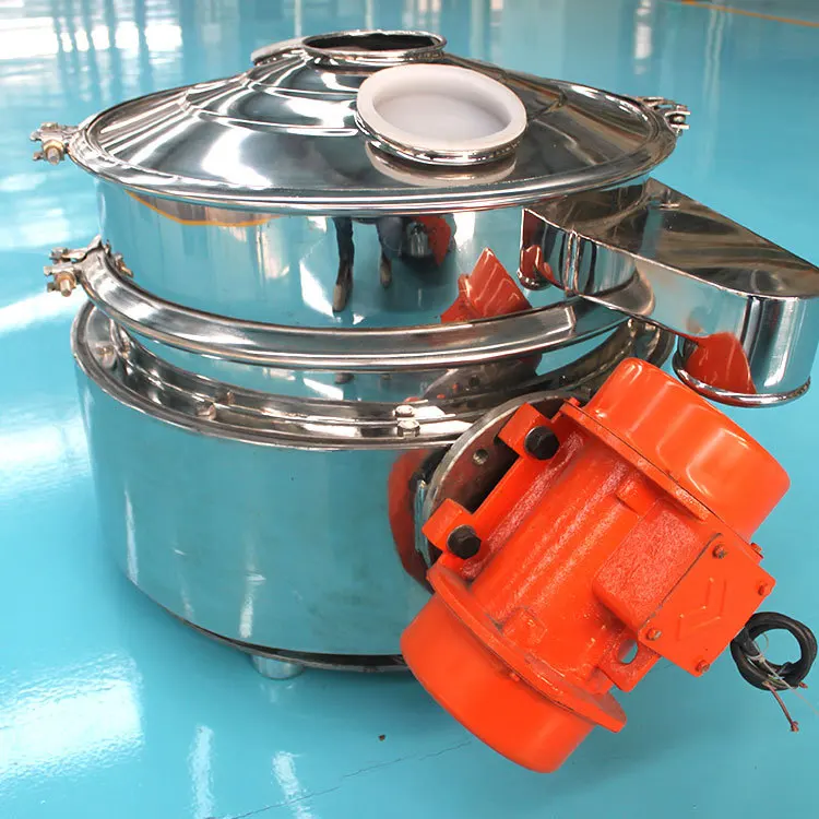 Low profile direct discharge separator machine for tea starch flour sugar