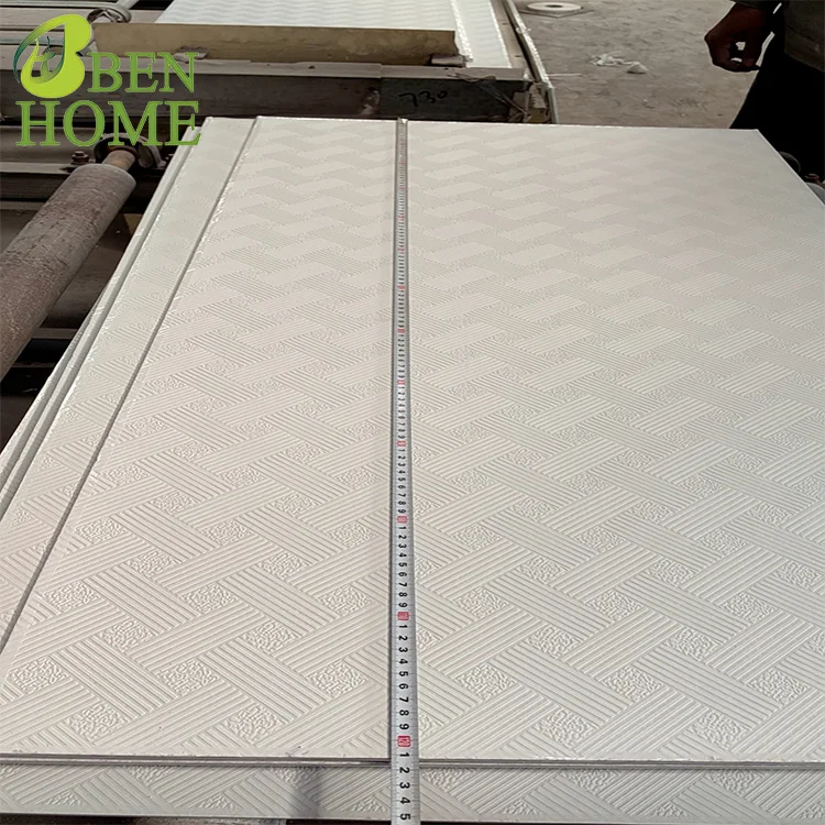 Vinyl Ceiling Sheets Artistic Panel PVC Faced Gypsum Board