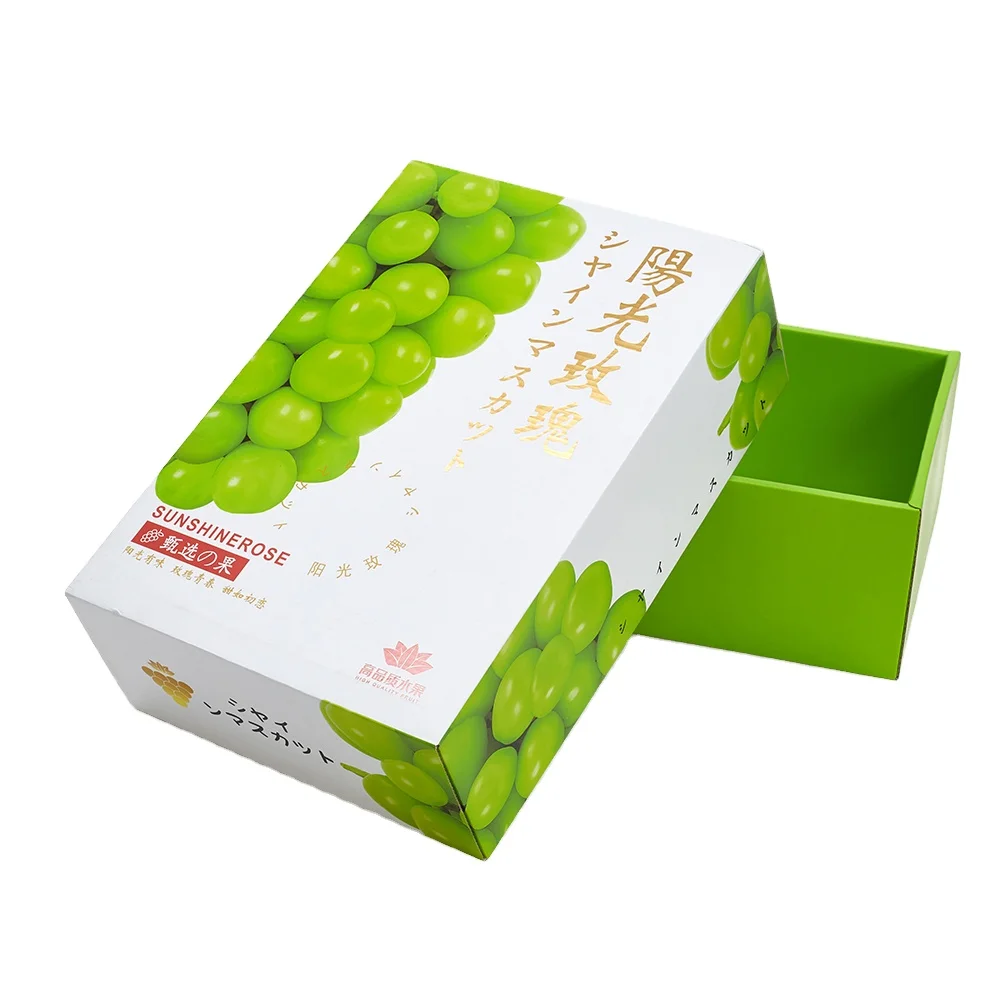 Folding Fresh Fruit Packing Box /vegtable Packaging /Grape Corrugated Carton Packing Box