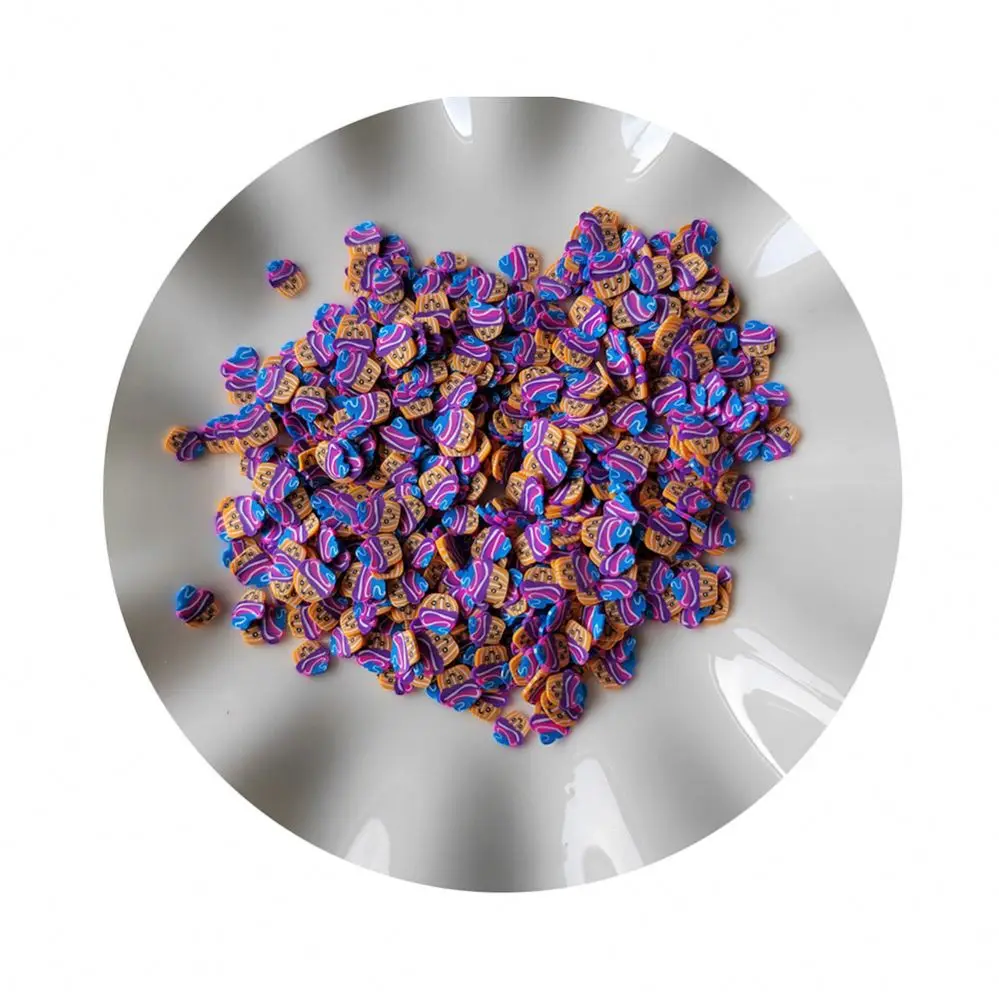 Factory OEM ODM Rainbow Color Cartoon Cream ice Shape Polymer Clay Slices Sprinkles Supply 1KG