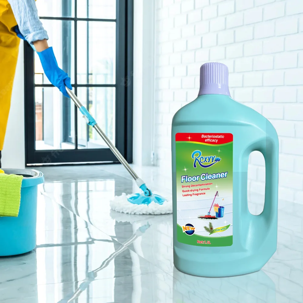 Promotion eco friendly Rcxyy neutral ph1.5L tile liquid floor cleaner  with long lasting pine fragrance