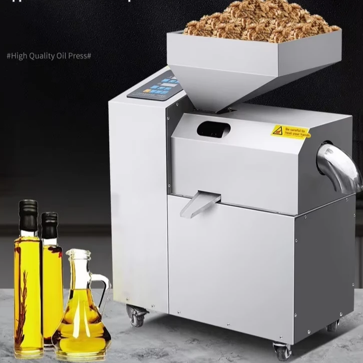 Fully automatic stainless steel commercial hot and cold peanut oil press