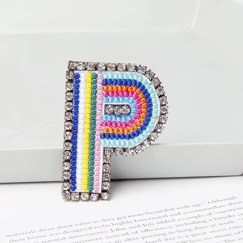  Одежда для девочек diy Вышивка буквы на патчи милые нашивки одежды наклейки
