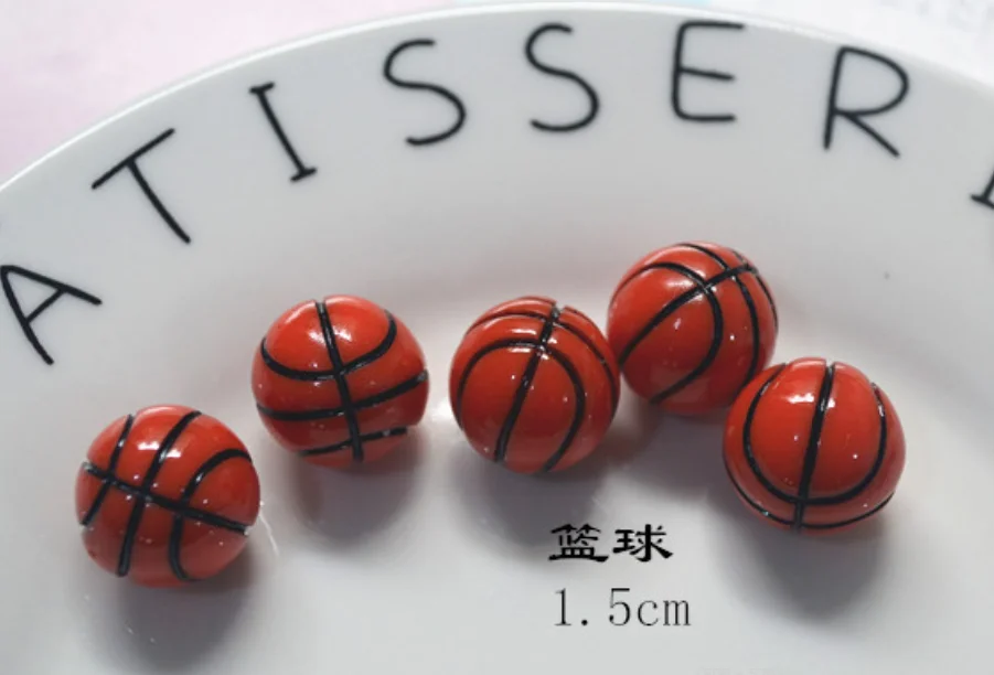1:12 doll house accessories 3D football diy simulation resin accessories Badminton ball accessories basketball