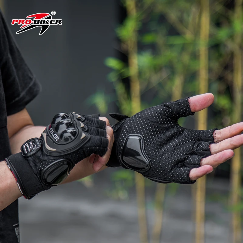 Hot Sale PRO-BIKER MCS-04C Half Finger Racing Gloves Off-Road Motorcycle Motorbike Gloves