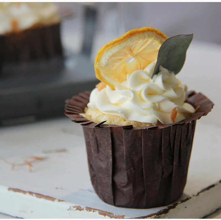 Custom color round greaseproof muffin bases mini cupcake liners muffin paper cup gold foil cupcake liners