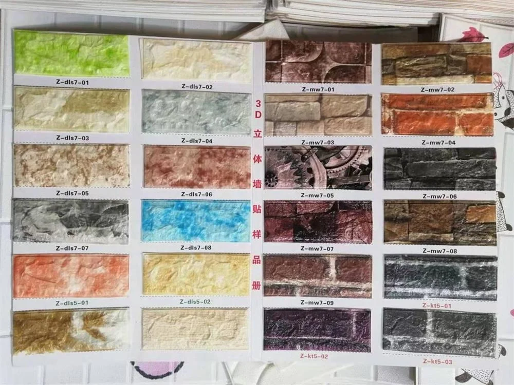 
Latest styles mixed-colors 3d XPE foam wallpaper brick wall panel self-adhesive pe foam wall sticker 