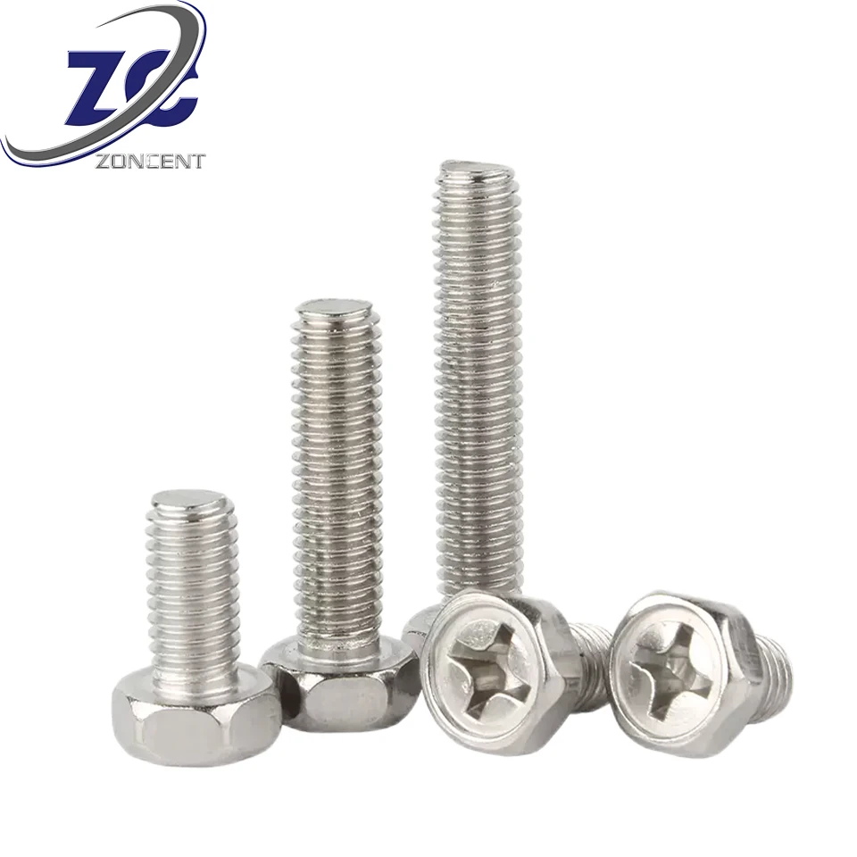 Customer made cold heading Precision Hex head bolt Socket Flat Head Bolt Fasteners Stainless Steel Bolts