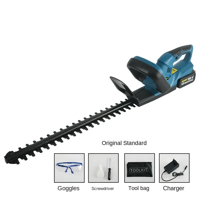 60V lithium battery powered cordless hedge trimmer garden bush hedge shrub cutter trimmer