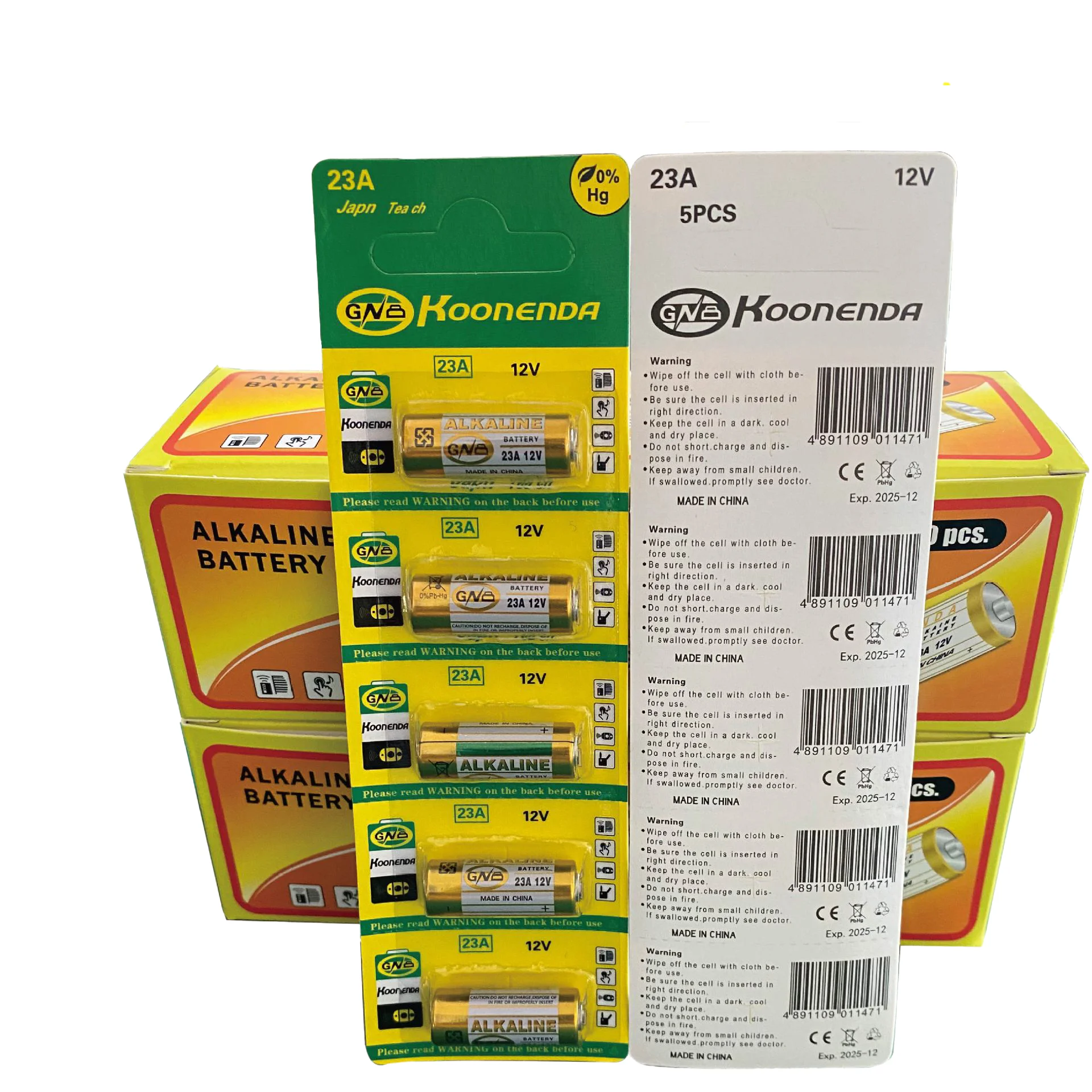 High Quality 12v23a 23a12v L1028 Mn21 Dry Cell 12V 23A 23Ae  Free Sample Alkaline Alarm Battery For Doorbell