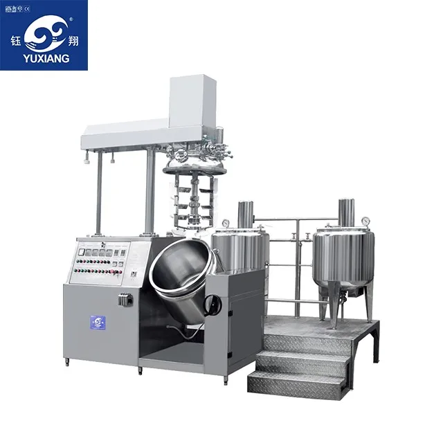300L Vacuum homogeneous emulsifier cosmetic equipment high shear emulsification mixing tank cosmetic equipment factory