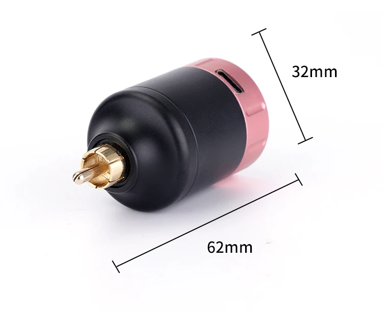 Kissure  RCA Wireless Tattoo Power Tattoo Pen Makeup Machine Mini Aluminum Alloy Tattoo Power Supplies