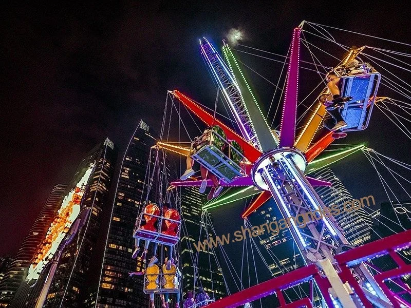 Attraction playground amusement park equipment swing flying chair rides flying tower