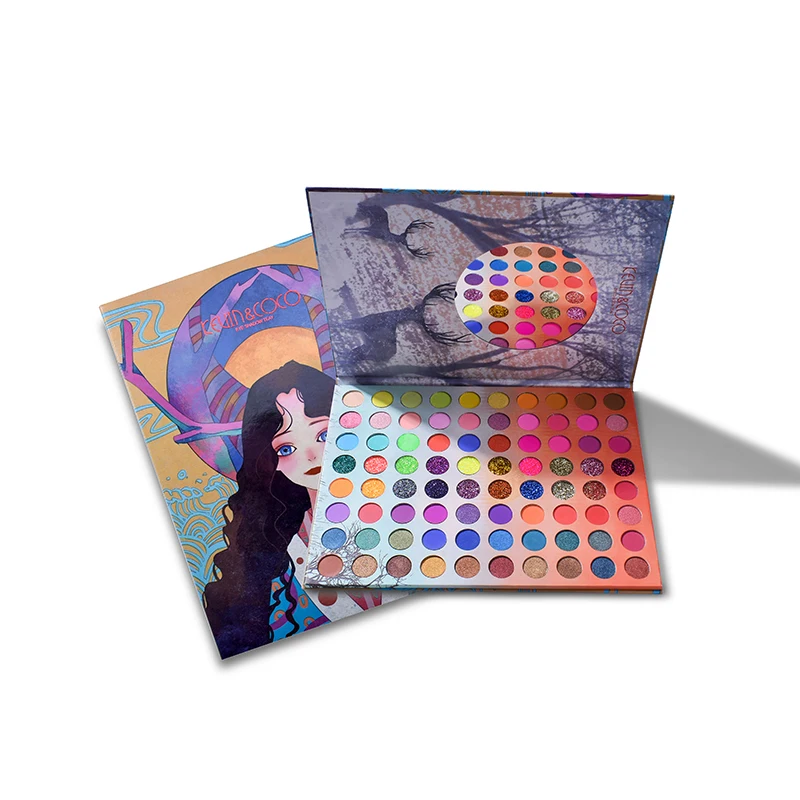 
New Design 80 Colors Antler Girl Sombras Eyeshadow Palette OEM Private Label Cosmetics 