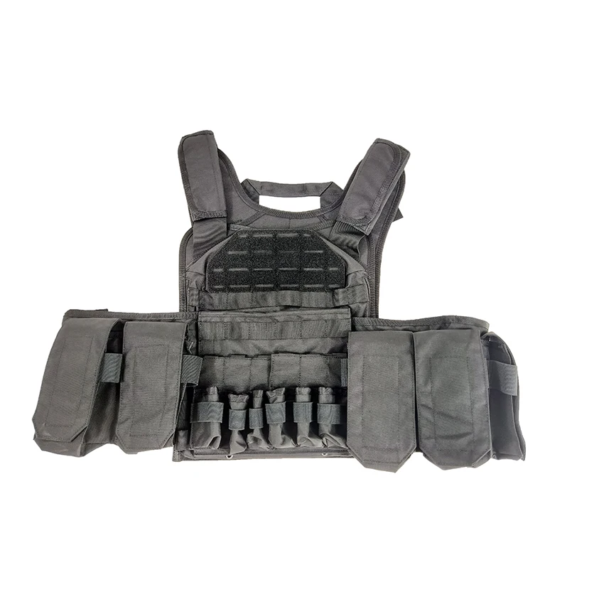 AVATAR heavy duty nylon vest  tactical vest laser cut with  pouches size adjustable  security tactical  plate carrier vest