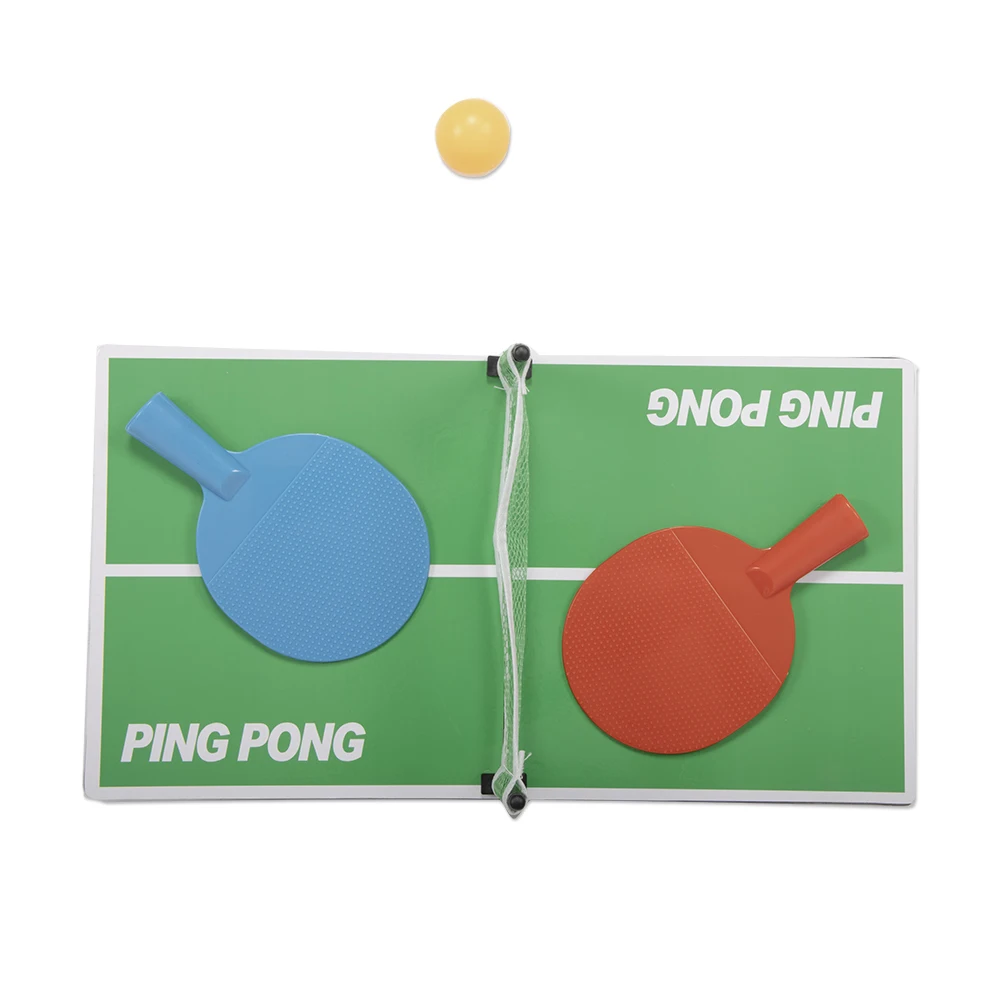 Portable 40cm Mini Table Tennis Set Indoor Sport Mini Table Tennis Game Foldable Board Game Table