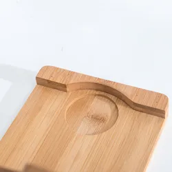 Custom Logo Chopstick and Spoon cooking utensil holder foldable bamboo spoon rest pot lid holder