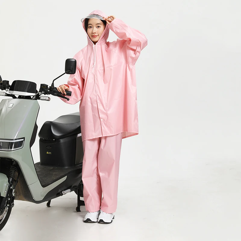 factory customized Cycling Reuse waterproof motorcycle Portable Reflective raincoat manufacturers raincoat