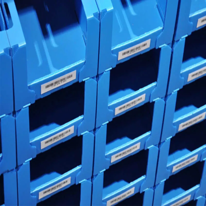 Custom Size Open Front Coroplast Correx Tools Box Heavy Duty Reusable Corrugated Plastic Warehouse Shelf Storage Boxes