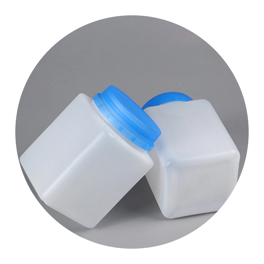 430g anti-theft cover wide-mouth square bottle washing powder plastic bottle fertilizer cleaning powder packaging bottle