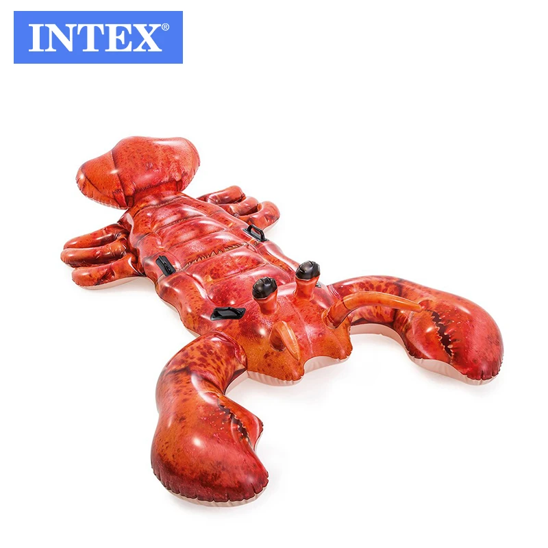 Моделируемый и реалистичный красный омар INTEX57533, плавающий коврик, водные крылья, детский надувной поплавок