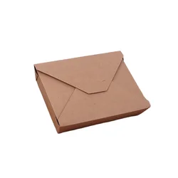 Custom cheap price custom paper box for food two compartments fashion kraft paper box for lunch