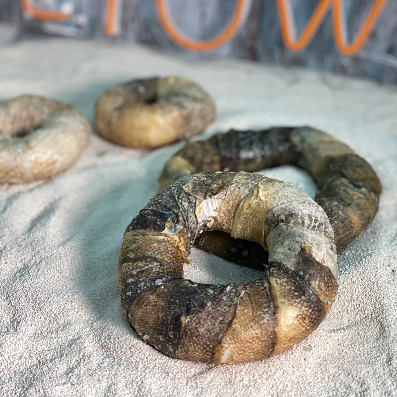 Wholesale Pet Supplies Dry Dog Food Fish Rawhide Donuts Dog Treats Natural