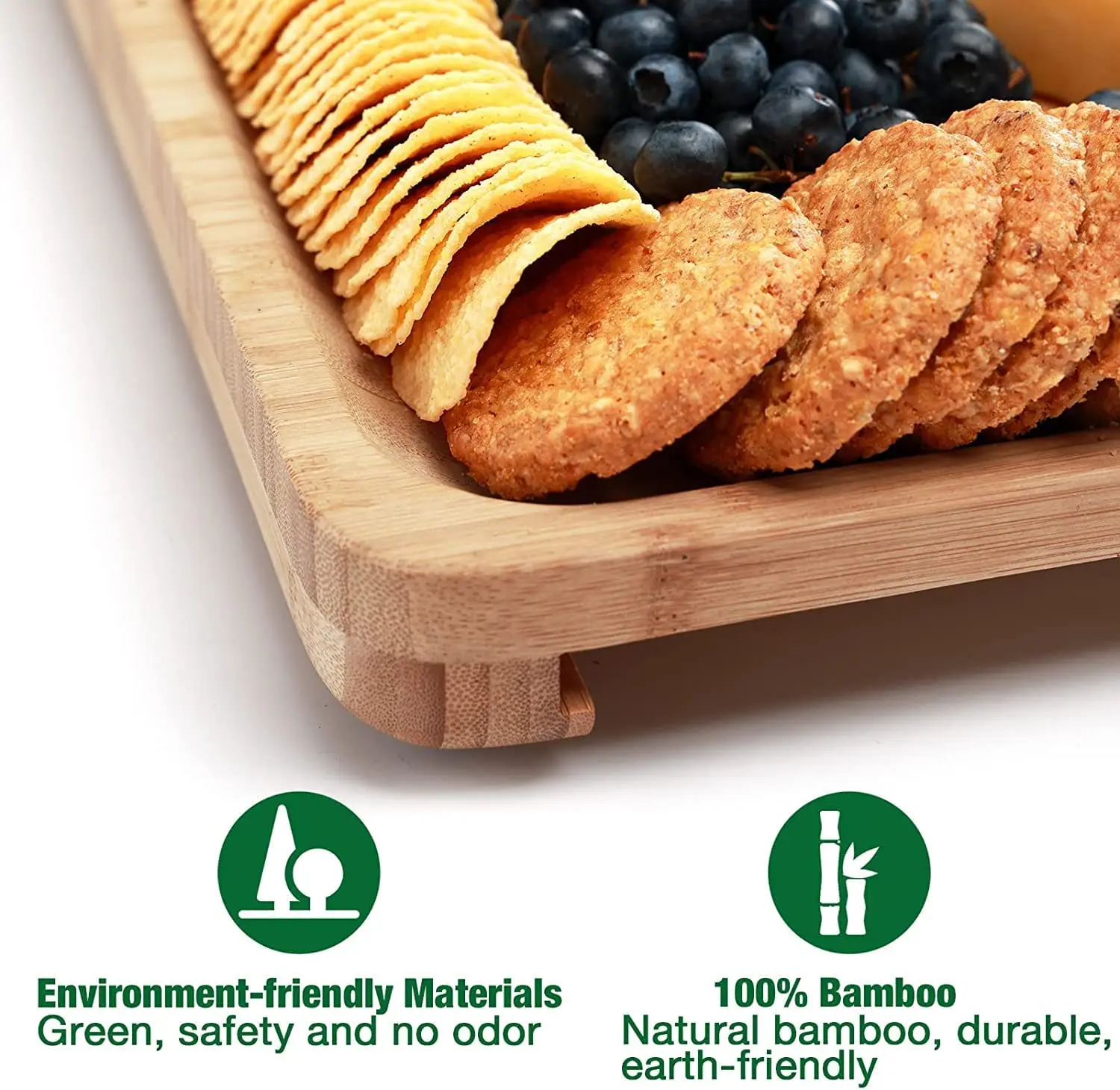 Bamboo Charcuterie Board Cheese Board Knife Set With Wood Bamboo Handle Cheese Board and Knife Set