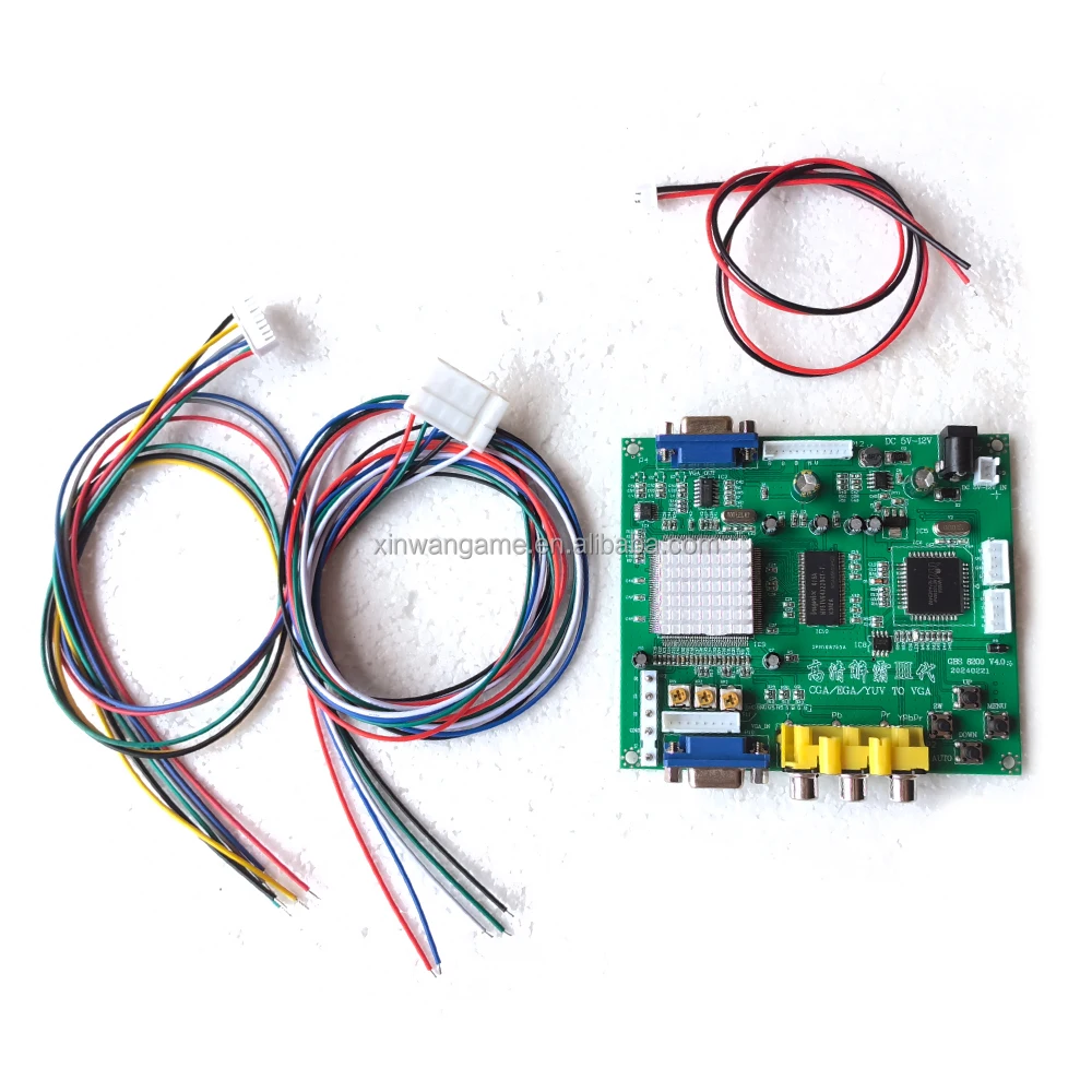 GBS8200 аркадная игра CGA/YUV/EGA/RGB сигнал на VGA HD LCD видео конвертер плата выход монетоуправляемый игровой слот pcb