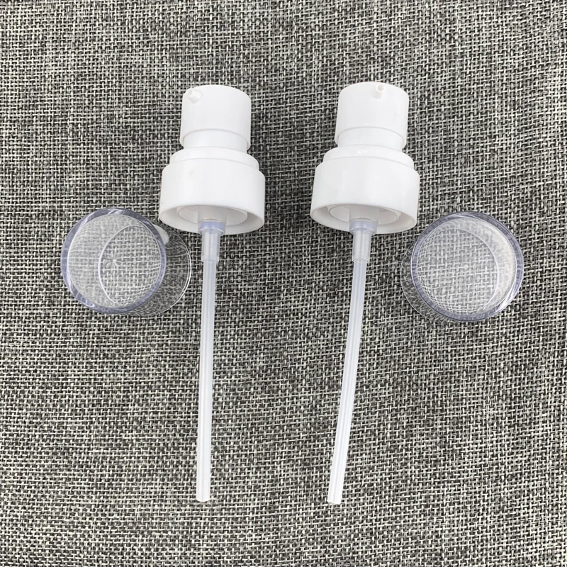 
factory stock low MOQ GP439 20/410 20mm Plastic white lotion liquid soap cream crimp pump nozzle bottle cap for cometic bottles 