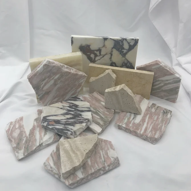 New Arrivals Slippers Natural Unique Irregular Marble Coasters Coffee Jewellery Placemat Custom Cup Marble Coaster