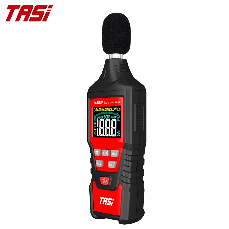  Цифровой измеритель уровня звука TASI TA8153A промышленный ручной шума децибел экологический тестер аналоговая полоса 30-130