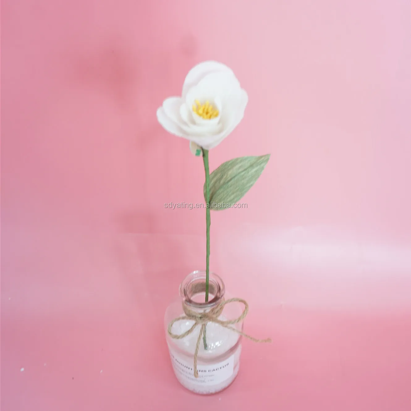 Handicraft make Giant paper flower with one or more flowers for decoration