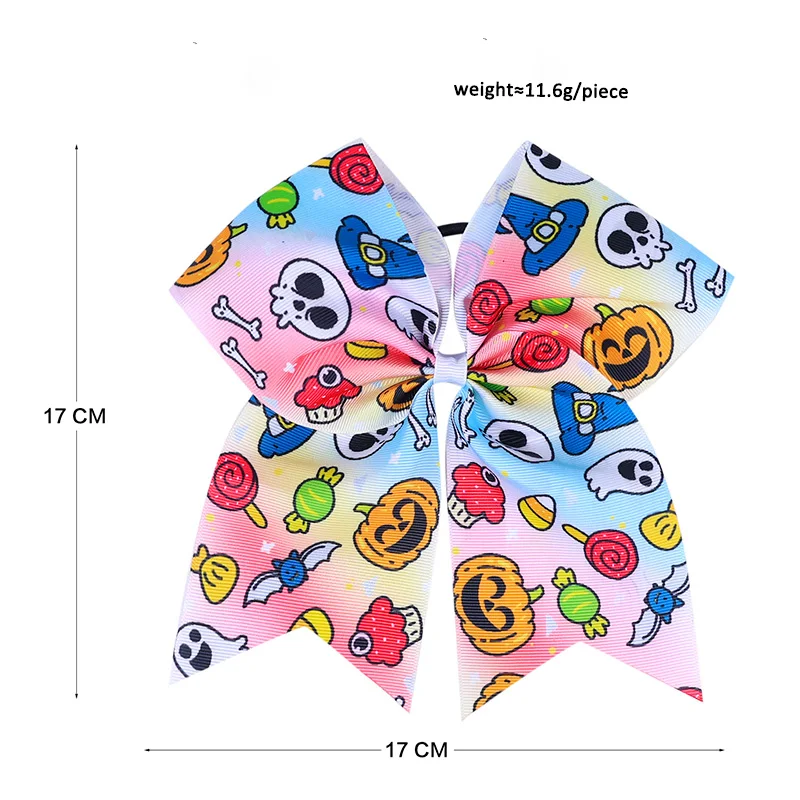 New Girls Halloween Series Bow Scrunchie Hair Ties for Girls