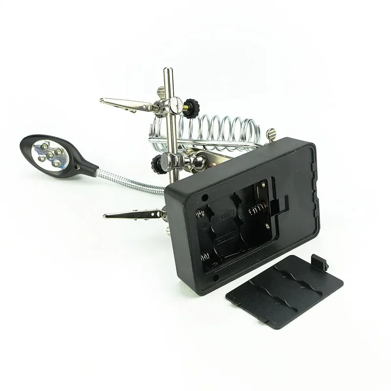 JCD desktop LED magnifying glass TE-800 repair auxiliary clamp light magnifying glass mobile phone motherboard repair tool table