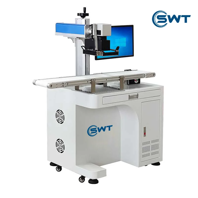 20W 50W 100W Fiber Laser Marking Portable Laser Engraving Machine Small Desktop Automatic Metal Nameplate
