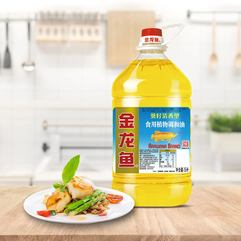 Растительное масло с арахисовым вкусом Jinglongyu 5 л бытовая большая бочка доступное по цене растительное
