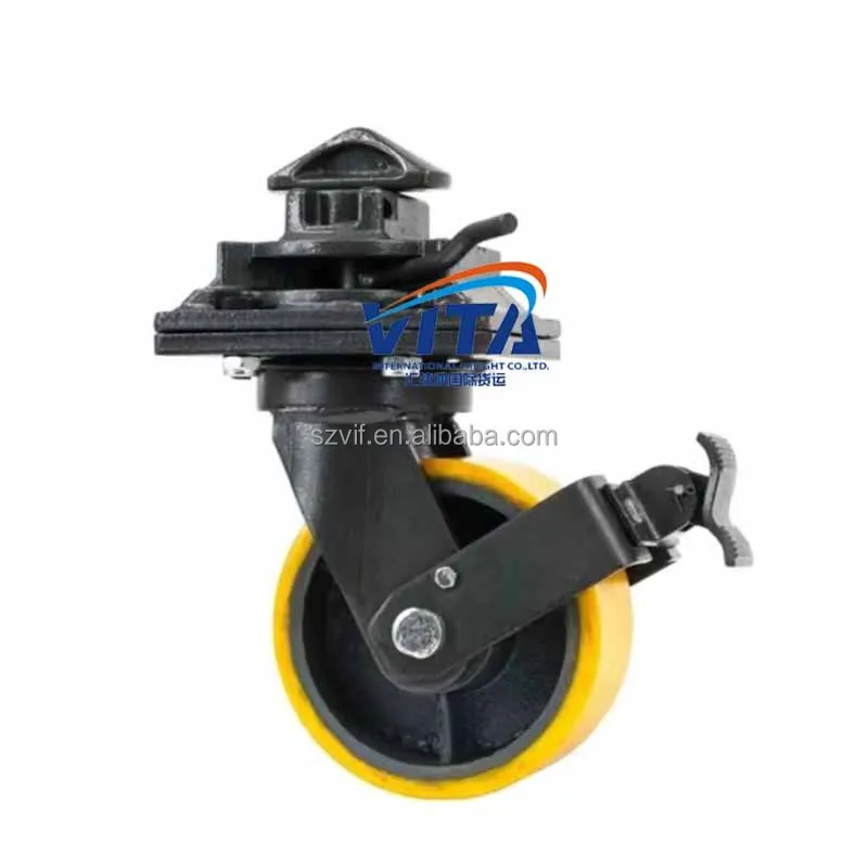 New Style Iso Shipping Sea Container Wheels Super Heavy Duty Castor Wheel 2 Ton Heavy Duty Caster Wheels