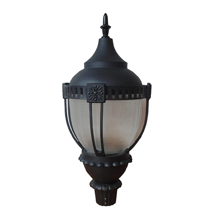 Custom Casting Aluminum LED Post Top Lighting Fixtures Outdoor Post Lantern Acorn Light