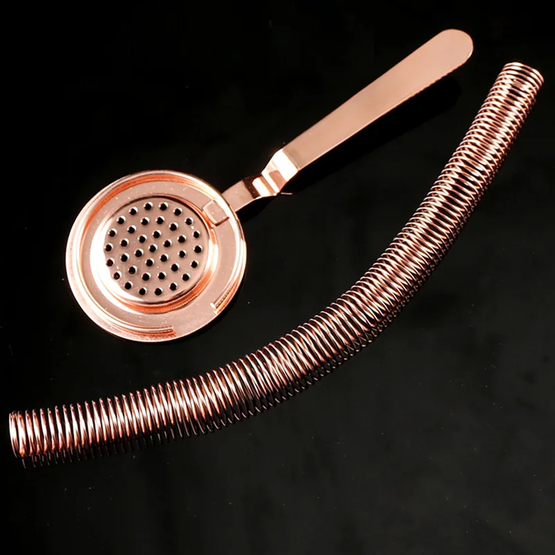 Bartenders Drinking Water Filtering Ice Bar Shelf Strainer Stainless Steel Cocktail Bar Strainer Drink Strainer