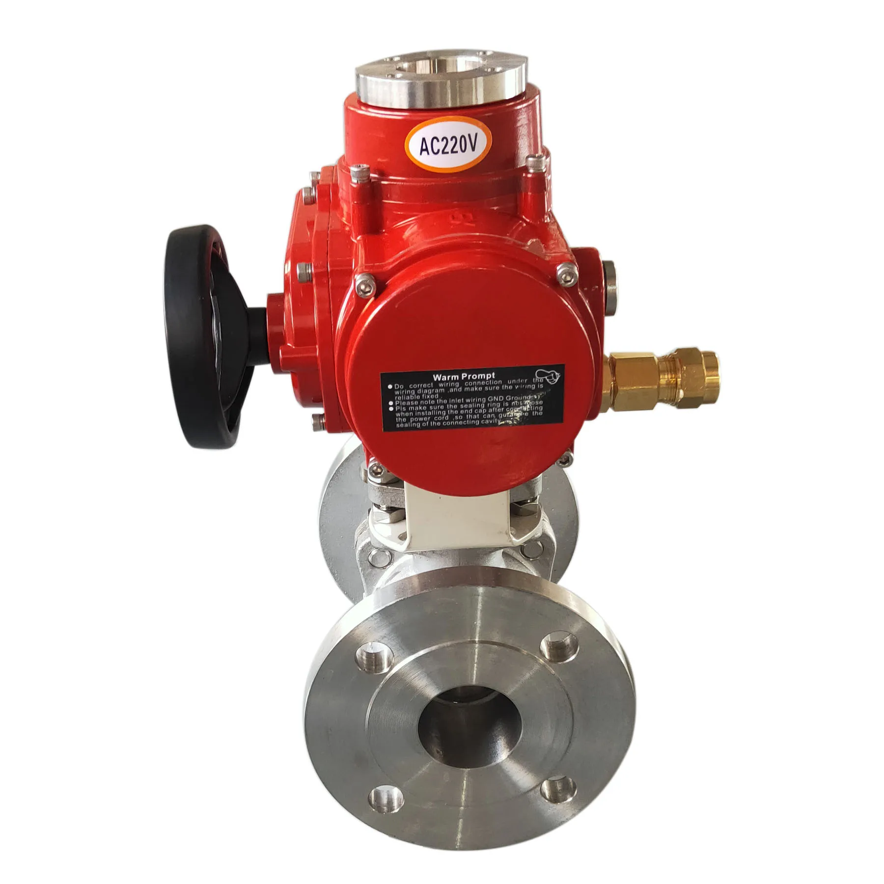 12V 24V 220V Flange Type Water Flow Control Electric Motorized Actuator Ball Valve Electric Actuator
