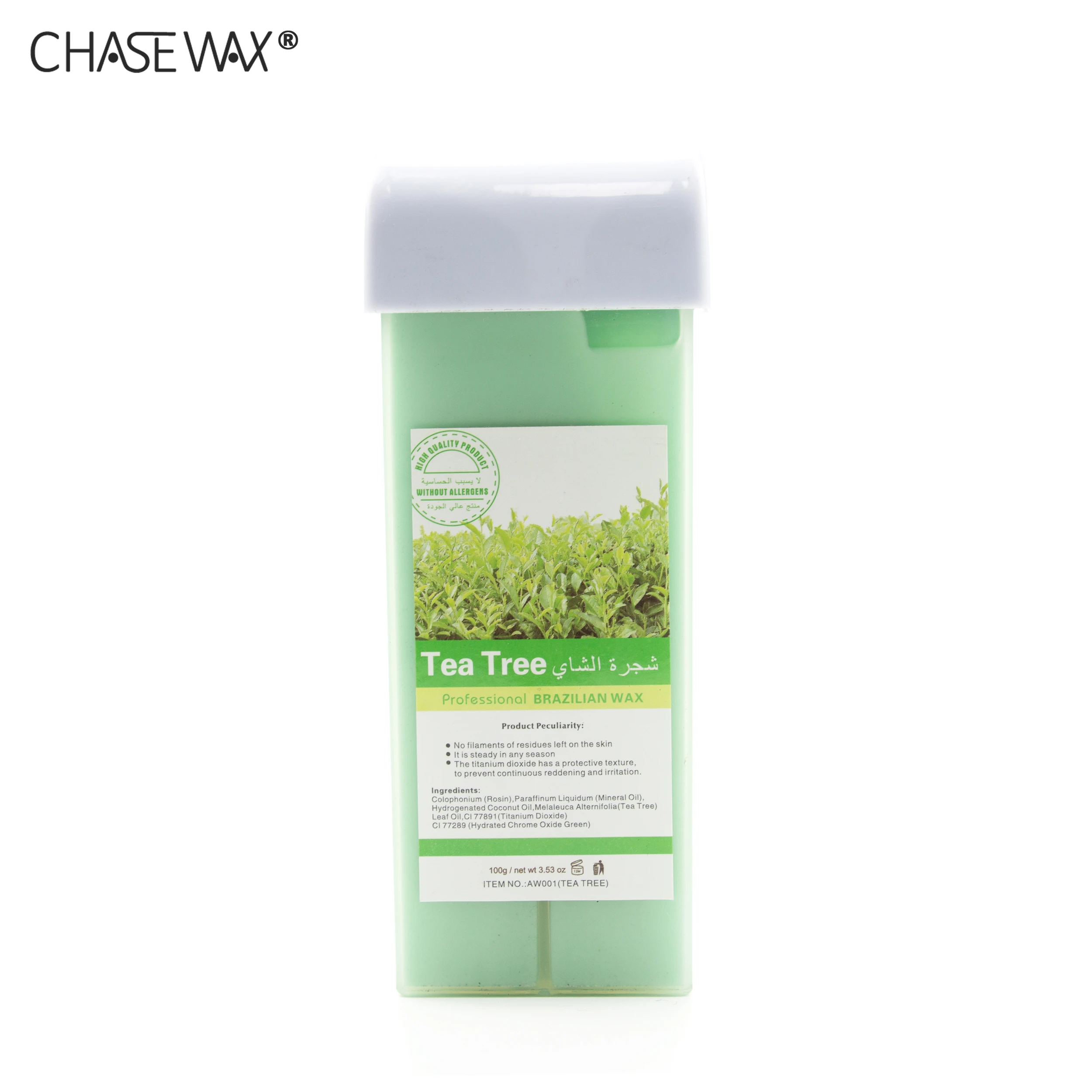 High Adhesion 100g Tea Tree  Wax Depilatory Hair Removal Wax Hair Depilatory Wax For Fine Hair