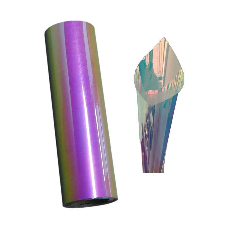 Food Grade Flexible Packaging Pet rainbow Laminating Film Plastic Laminated Film Roll Form Printed Moisture Proof Customized So