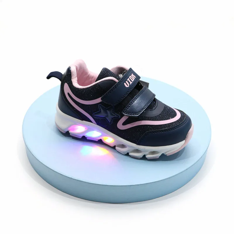 Muti-Color Available Luminous Boys and Girls Baby Led Lighting Children Light Sneaker