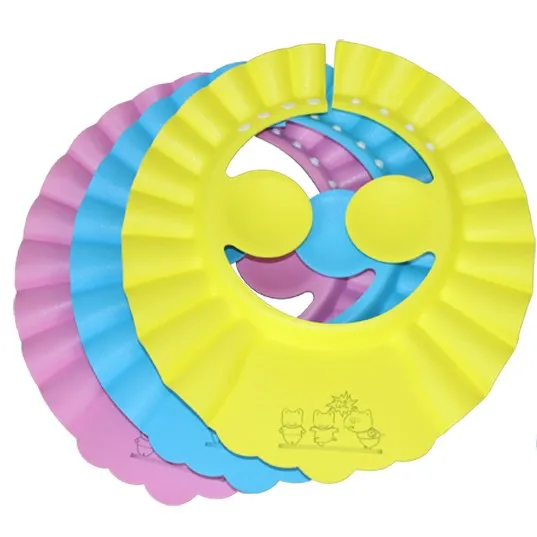 Детская водонепроницаемая шапочка безопасная шапочка для детского душа регулируемая ванна для шампуня