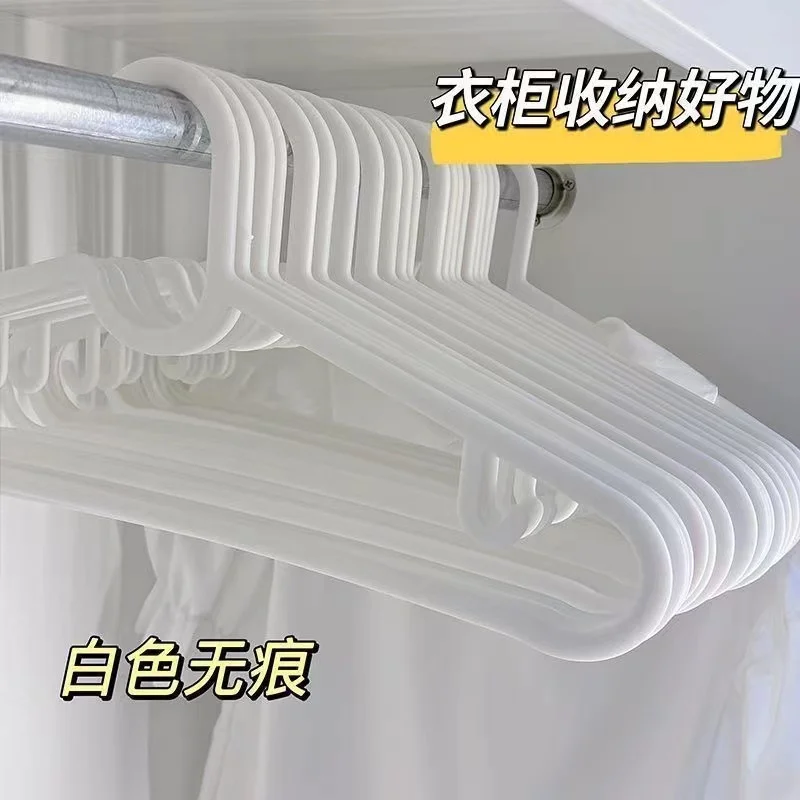 Black and White plastic non slip hanger no mark clothes hanging