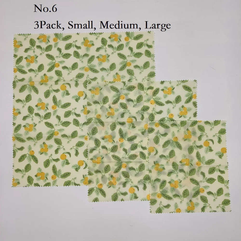 
Eco Friendly Reusable Plastic Free Beeswax Food Wrap In Stock 