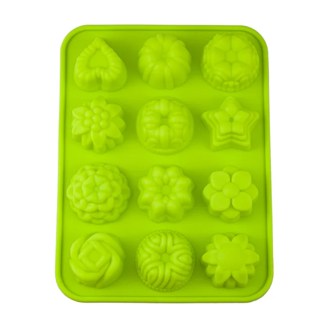 Mini Muffin Cup 12 Cavity Silicone Cake Molds Soap Cookies Cupcake Baking Equipment And Accessories Pan Mold Tray