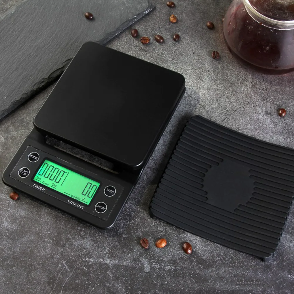 Factory hot sale 3kg/0.1g LCD Digital Coffee Scale with Timer Smart Weighing Digital Kitchen Electronic Scale