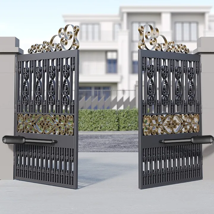 Cheap Smart DC24v Electric Remote Solar Automatic Door Swing Gate Opener For Residential Warehouse Farm